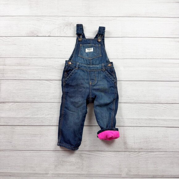 OshKosh B'gosh Other - Oshkosh Fleece Lined Denim Overalls